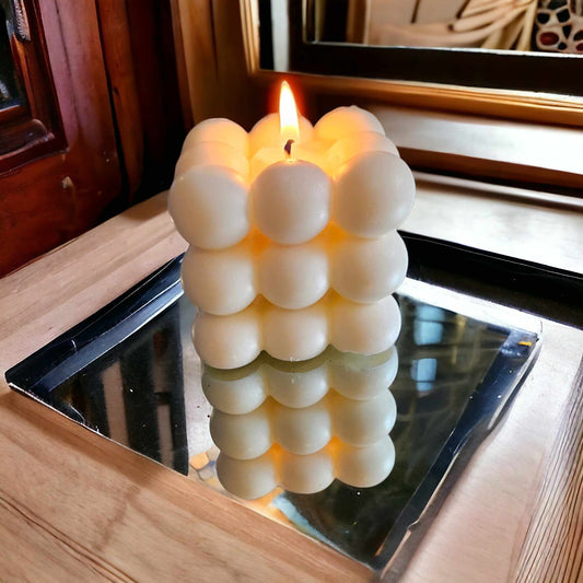 Perfume/Aftershave Square Bubble Candle