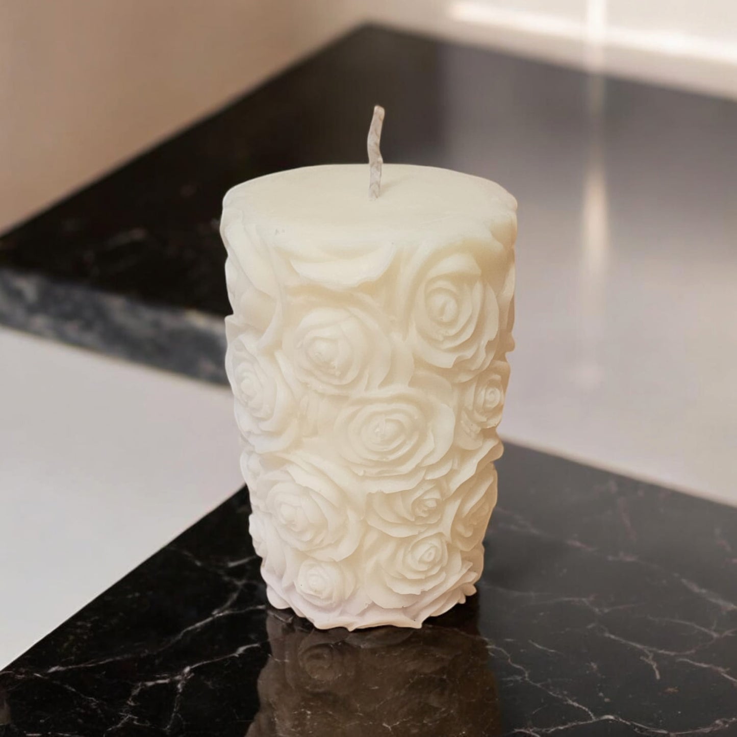 Mrs Hinch Tall Rose Pillar Candle